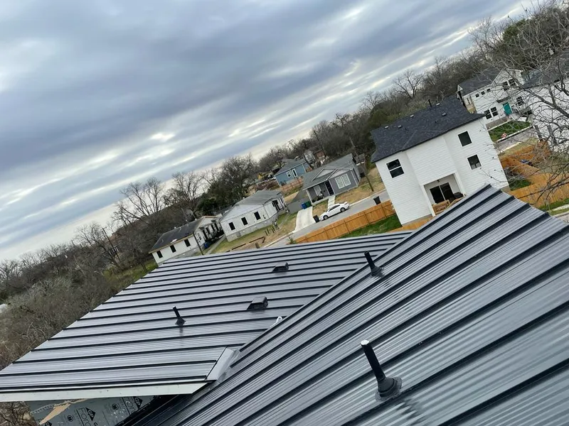 Standing seam metal roof panels with vents for Skylight Repair in Pass Christian